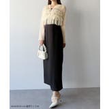 mipiarl  チュールフリルブラウス＋IラインキャミワンピースSET | JUNOAH | 詳細画像2 