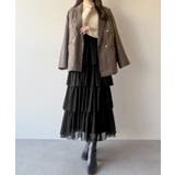 mipiarl  ボリュームチュールティアードスカート | JUNOAH | 詳細画像5 