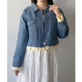 mipiarl  ヘムフリルデニムジャケット | JUNOAH | 詳細画像10 