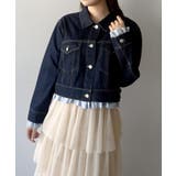 mipiarl  ヘムフリルデニムジャケット | JUNOAH | 詳細画像6 