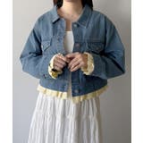 mipiarl  ヘムフリルデニムジャケット | JUNOAH | 詳細画像8 