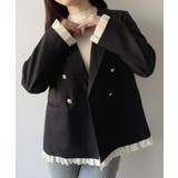 mipiarl  ヘムフリルレーヤードジャケット | JUNOAH | 詳細画像5 