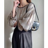 シャーリングキャンディースリープシアーブラウス | JUNOAH | 詳細画像14 