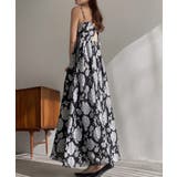 フラワー柄シアージャガードバックリボンワンピース | JUNOAH | 詳細画像11 