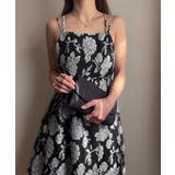 フラワー柄シアージャガードバックリボンワンピース | JUNOAH | 詳細画像12 