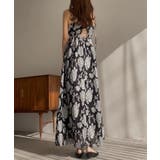 フラワー柄シアージャガードバックリボンワンピース | JUNOAH | 詳細画像14 