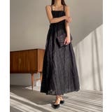 フラワー柄シアージャガードバックリボンワンピース | JUNOAH | 詳細画像2 