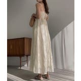 フラワー柄シアージャガードバックリボンワンピース | JUNOAH | 詳細画像6 