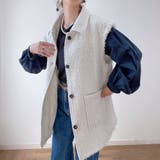 アイボリー | オーバーシルエットツイードベスト | JUNOAH