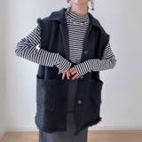 オーバーシルエットツイードベスト | JUNOAH | 詳細画像2 