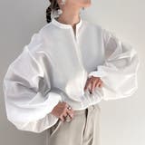 ハーフジップブラウス | JUNOAH | 詳細画像2 