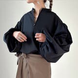 ハーフジップブラウス | JUNOAH | 詳細画像5 