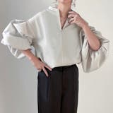 ハーフジップブラウス | JUNOAH | 詳細画像8 