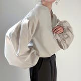 ハーフジップブラウス | JUNOAH | 詳細画像9 