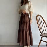 ティアードマキシスカート | JUNOAH | 詳細画像17 