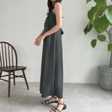 タックデザインバックリボンキャミワンピース | JUNOAH | 詳細画像15 