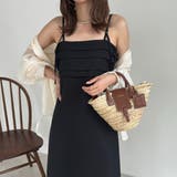 ブラック | タックデザインバックリボンキャミワンピース | JUNOAH