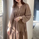 サイドリボンギャザーワンピース | JUNOAH | 詳細画像7 