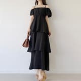 2wayオフショルティアードワンピース | JUNOAH | 詳細画像2 