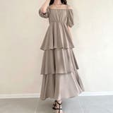 2wayオフショルティアードワンピース | JUNOAH | 詳細画像19 