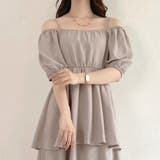 2wayオフショルティアードワンピース | JUNOAH | 詳細画像20 