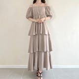 2wayオフショルティアードワンピース | JUNOAH | 詳細画像21 