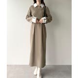 バイカラーコーデュロイタイトワンピース | JUNOAH | 詳細画像11 