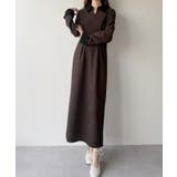 バイカラーコーデュロイタイトワンピース | JUNOAH | 詳細画像16 