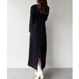 バイカラーコーデュロイタイトワンピース | JUNOAH | 詳細画像3 