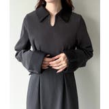 バイカラーコーデュロイタイトワンピース | JUNOAH | 詳細画像9 