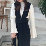 ブラック | 【サスペンダー取り外し可】ラップデザインスカート | JUNOAH
