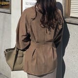 Vネッククロスリボンタックトップス | JUNOAH | 詳細画像7