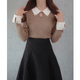 バイカラーニットトップス | JUNOAH | 詳細画像11 