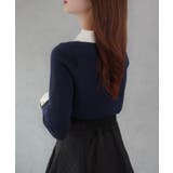 バイカラーニットトップス | JUNOAH | 詳細画像20 