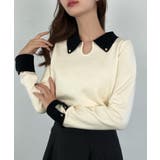 バイカラーニットトップス | JUNOAH | 詳細画像5 