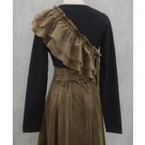 サッシュ付きベロアドッキングニットワンピース | JUNOAH | 詳細画像18