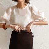 アイボリー | パフスリーブシアートップス | JUNOAH