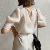 パフスリーブシアートップス | JUNOAH | 詳細画像3 