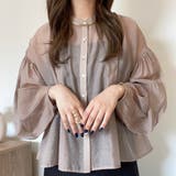 ノーカラースリットシアーシャツ | JUNOAH | 詳細画像6