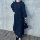 フラワージャガードシアーワンピース | JUNOAH | 詳細画像8 