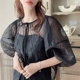 ワッシャーシアー2wayリボンブラウス | JUNOAH | 詳細画像11 