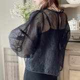 ワッシャーシアー2wayリボンブラウス | JUNOAH | 詳細画像12 