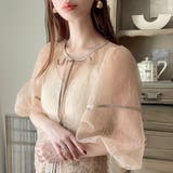 ワッシャーシアー2wayリボンブラウス | JUNOAH | 詳細画像16 