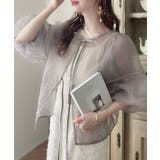 ワッシャーシアー2wayリボンブラウス | JUNOAH | 詳細画像25 