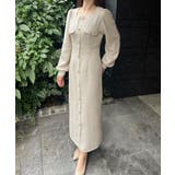 金ボタン薄手ツイードタイトワンピース | JUNOAH | 詳細画像2 