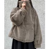 2wayカラージップ中綿ファーコート | JUNOAH | 詳細画像11 