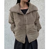 2wayカラージップ中綿ファーコート | JUNOAH | 詳細画像12 