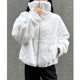 2wayカラージップ中綿ファーコート | JUNOAH | 詳細画像2 