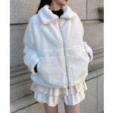 2wayカラージップ中綿ファーコート | JUNOAH | 詳細画像3 