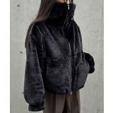 2wayカラージップ中綿ファーコート | JUNOAH | 詳細画像6 